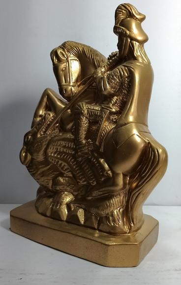 São Jorge Imagem São Jorge Guerreiro Escultura Ogum Santo