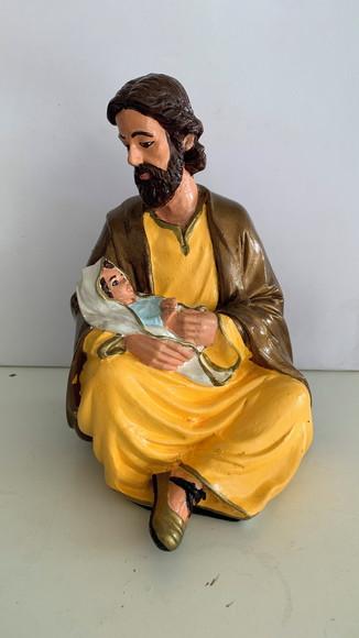 São José com Menino Jesus no Colo Imagem Santo José Sentado