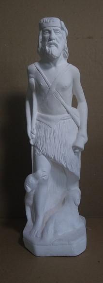 São Lazaro Imagem Santo São Lazaro em Gesso Cru