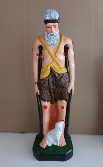 São Lazaro Imagem Santo São Lazaro Grande 60cm