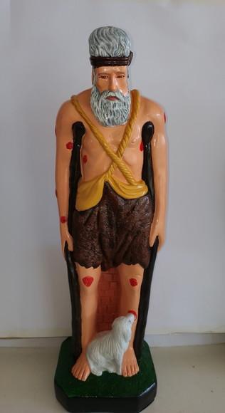 São Lazaro Imagem Santo São Lazaro Grande 60cm