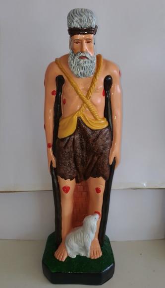 São Lazaro Imagem Santo São Lazaro Grande 60cm