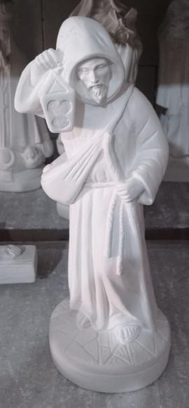 São Longuinho Imagem São Longuinho Escultura em Gesso 30cm