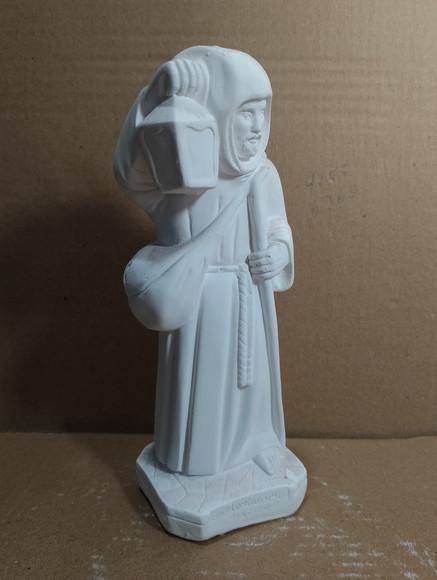 São Longuinho Imagem São Loguinho Escultura Gesso com 20cm