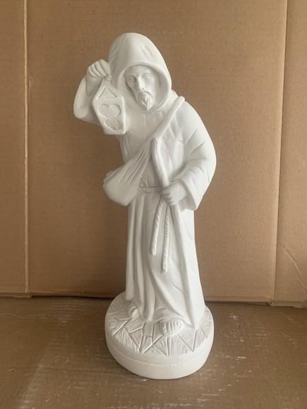 São Longuinho Imagem São Longuinho Escultura em Gesso 30cm
