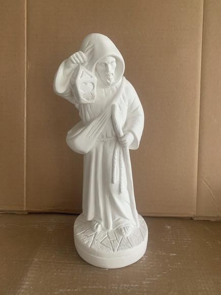 São Longuinho Imagem São Longuinho Escultura em Gesso 30cm