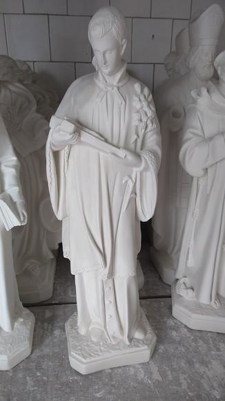 São Luis Imagem Santo São Luiz Gonzaga em Gesso Cru
