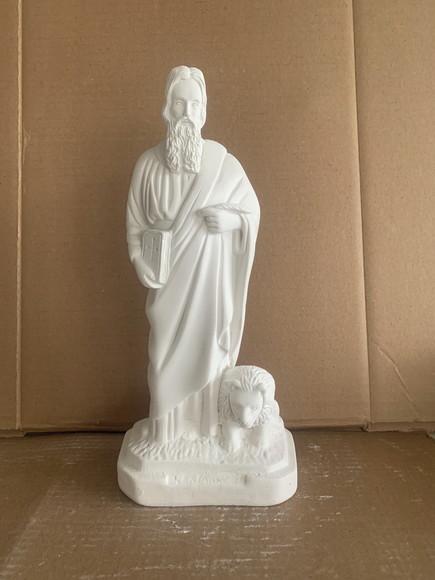 São Marcos Imagem Santo São Marcos com 30cm Gesso Cru