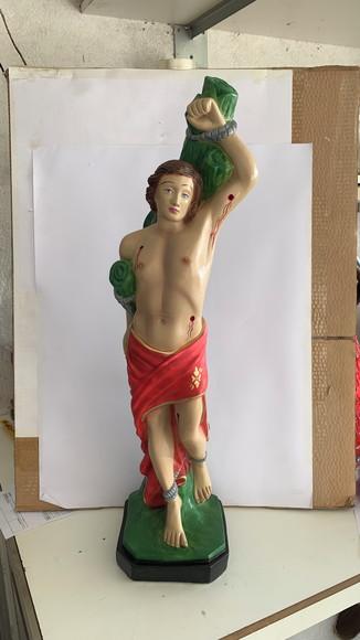 São Sebastião Imagem Santo São Sebastiao Grande com 70cm