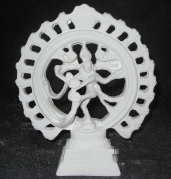 Shiva da Roda Escultura em Gesso Cru para Pintar