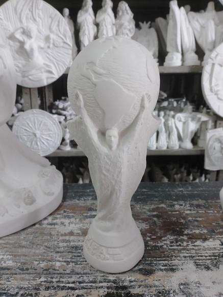Taça da Copa do Mundo Gesso Cru