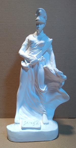 Yansã Imagem Iansã Orixá do Candomblé em Gesso Cru
