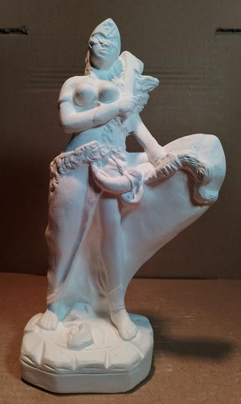Yansã Imagem Yansa Orixá do Candomblé Escultura Modelo Novo