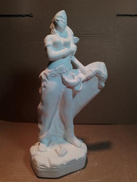 Yansã Imagem Yansa Orixá do Candomblé Escultura Modelo Novo