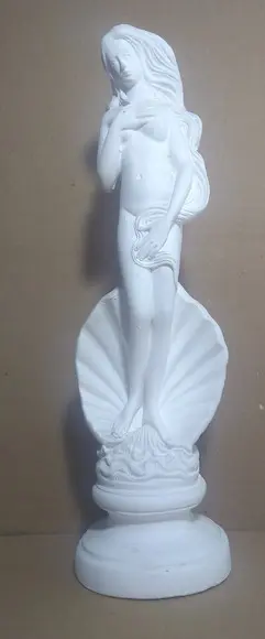 Afrodite Deusa Vénus Imagem Mãe D'água em Gesso Cru