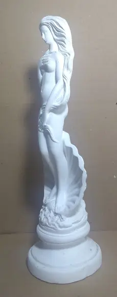 Afrodite Deusa Vénus Imagem Mãe D'água em Gesso Cru