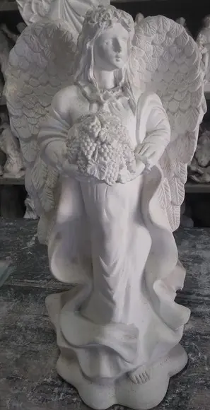 Anjo da Fortuna ou Imagem Anjo da Fartura em Gesso Cru
