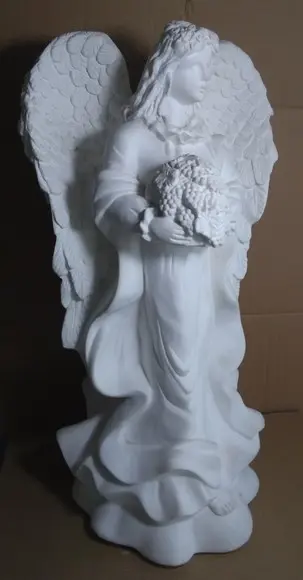 Anjo da Fortuna ou Imagem Anjo da Fartura em Gesso Cru