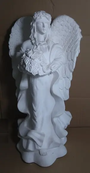 Anjo da Fortuna ou Imagem Anjo da Fartura em Gesso Cru