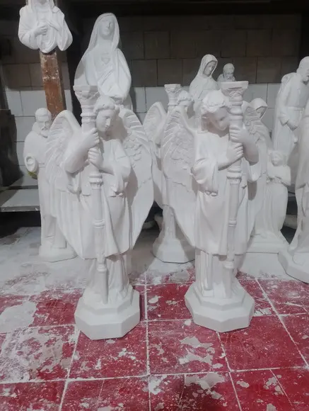 Anjos Tocheiro Imagem Anjo Tocha Par Grande 2 Esculturas