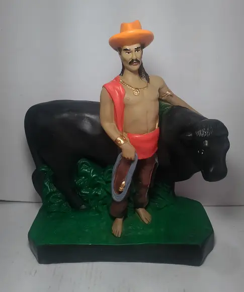 Baiano Boiadeiro com Boi Imagem Vaqueiro Pai Baiano Peão