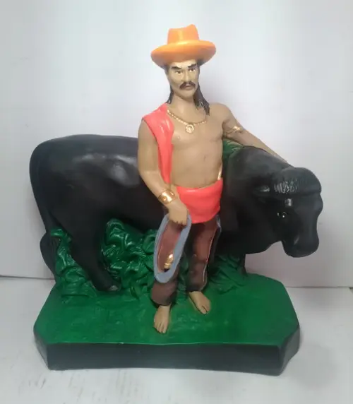 Baiano Boiadeiro com Boi Imagem Vaqueiro Pai Baiano Peão
