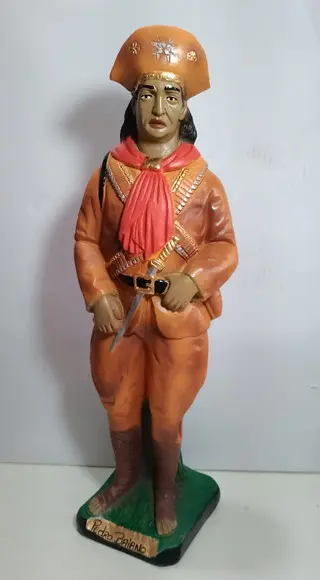Baiano Grande Imagem Mestre Baiano Grande Cangaceiro 47cm