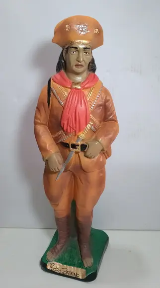 Baiano Grande Imagem Mestre Baiano Grande Cangaceiro 47cm