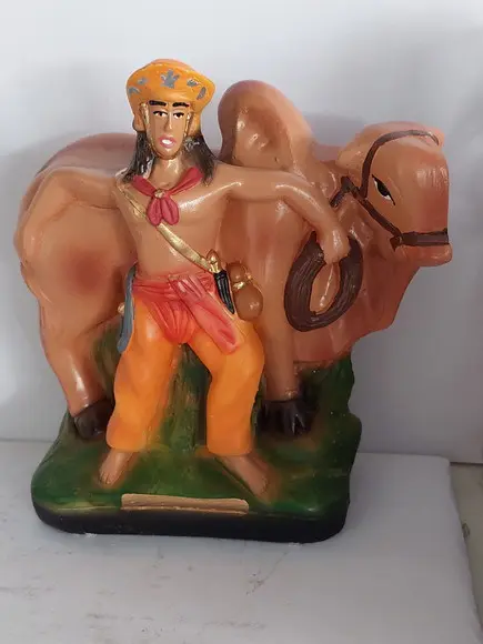 Boiadeiro com Boi Imagem Baiano Boiadeiro com Boi