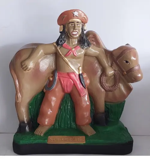 Boiadeiro com Boi Imagem Baiano Boiadeiro com Laço no Boi