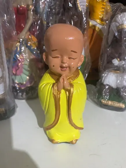 Buda Feliz Imagem Monge ou Buda Felizes 15cm