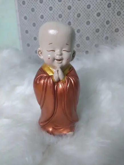 Buda Feliz Imagem Monge ou Buda Felizes 15cm