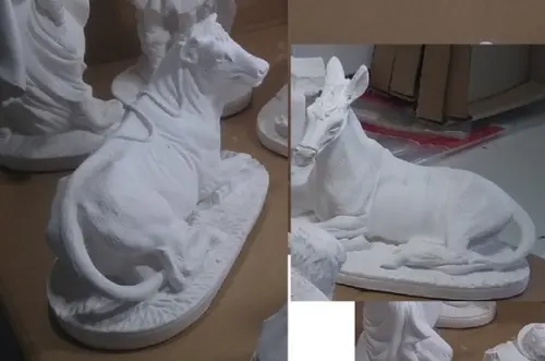 Burro e Vaca 2 Peças Avulsas do Presépio de 25cm