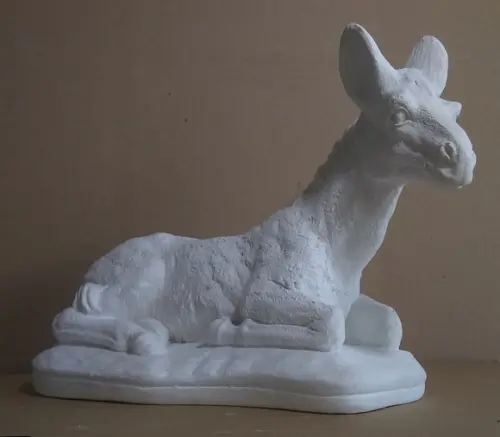 Burro do Presépio Grande para Pintar em Gesso