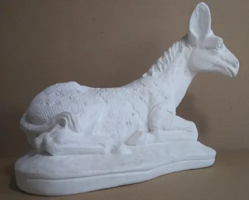 Burro do Presépio Grande para Pintar em Gesso