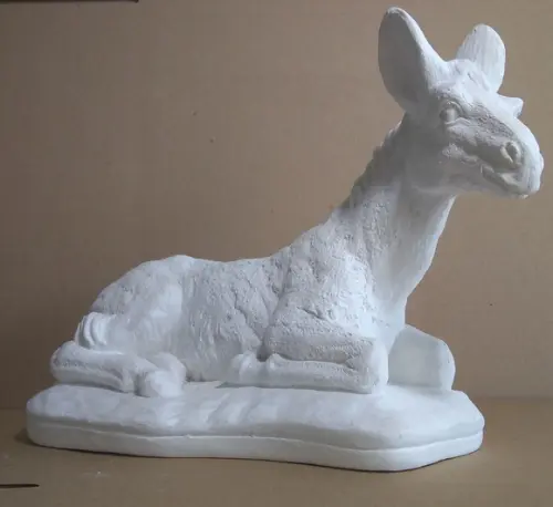 Burro do Presépio Grande para Pintar em Gesso