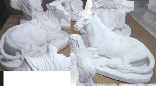 Burro e Vaca 2 Peças Avulsas do Presépio de 25cm