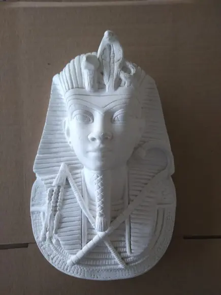 Busto de Tutancâmon Imagem Tutankamon Placa de Parede Gesso