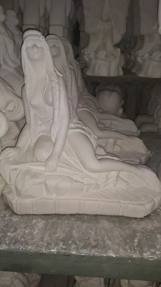 Cabocla Iracema Imagem da Índia Iracema Escultura Gesso Cru