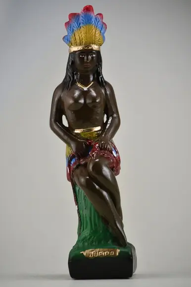 Cabocla Jupira Imagem Cabocla Jupira Escultura Índia Sentada