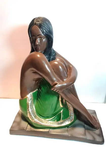 Cabocla Sentada Imagem Cabocla sem Nome para Batizar Índia