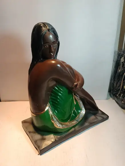 Cabocla Sentada Imagem Cabocla sem Nome para Batizar Índia
