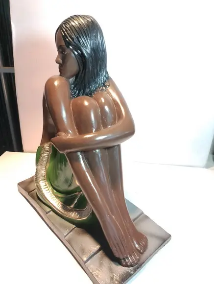 Cabocla Sentada Imagem Cabocla sem Nome para Batizar Índia