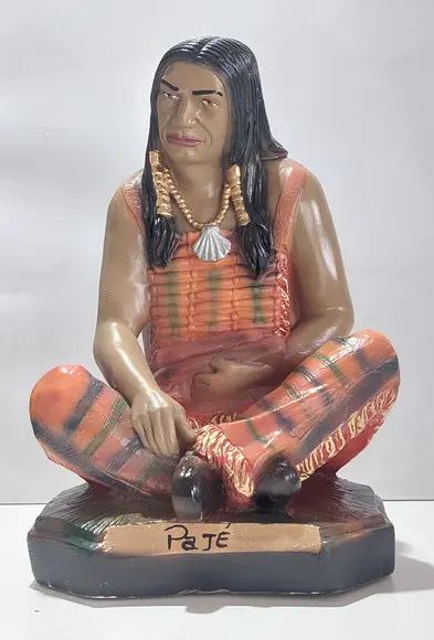 Caboclo Pajé Imagem Xamã Rompe Mato Sentado Pajé