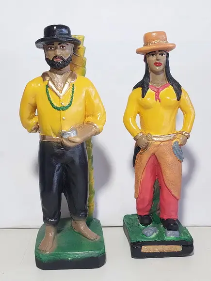 Casal de Baianos Baiana Boiadeira + Baiano s/ Nome P/batismo