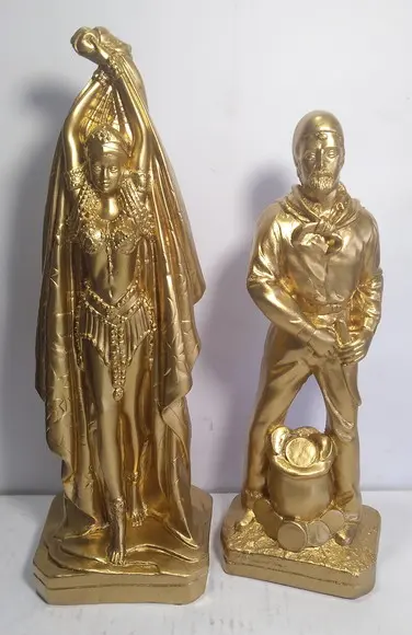 Casal de Ciganos do Ouro Imagem Cigana do Oriente + Cigano
