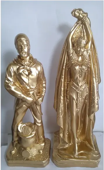 Casal de Ciganos do Ouro Imagem Cigana do Oriente + Cigano