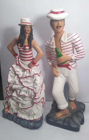 Casal de Malandros Imagem Maria Malandra e Zé Malandro Morro