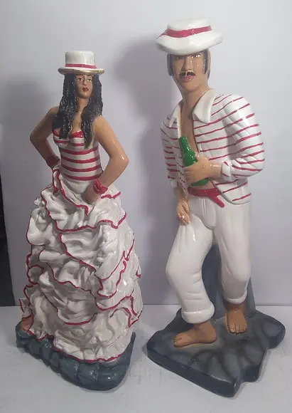 Casal de Malandros Imagem Maria Malandra e Zé Malandro Morro