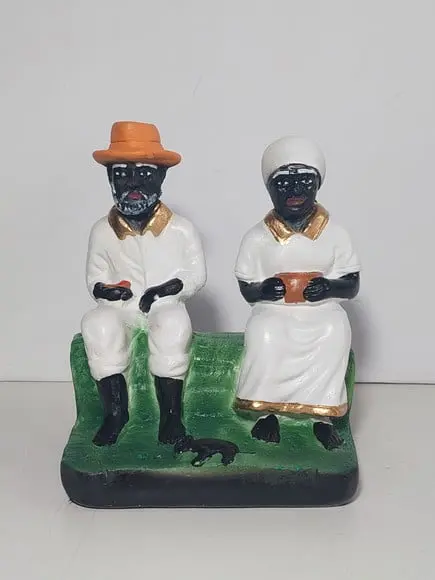 Casal Preto Velho Imagem Pai João Mãe Maria Casal Sentado